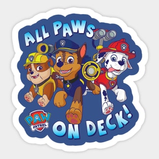 Evolution Paws (bold) Kids T- gift Sticker